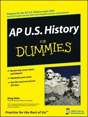 cover image of AP U.S. History For Dummies&#174;